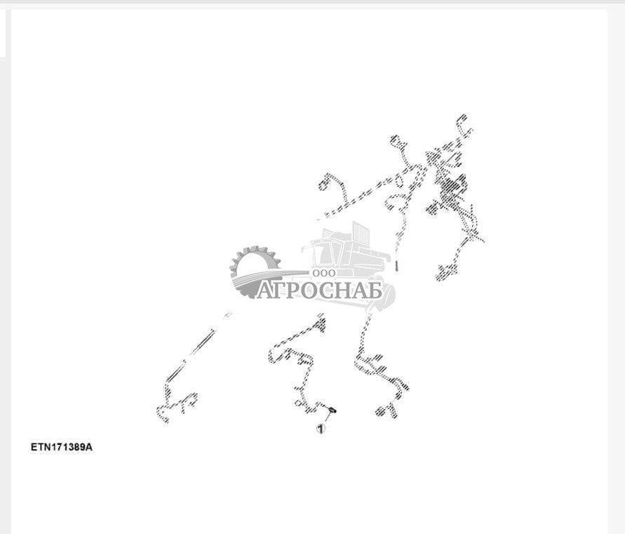 Крышка жгута проводов воздушного компрессора 